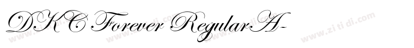 DKC Forever RegularA字体转换 DKC Forever RegularA字体转换